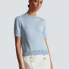 Top en maille brodé Emblème Balmain Top en maille brodé Emblème Balmain