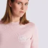 Top en maille brodé Emblème Balmain Top en maille brodé Emblème Balmain