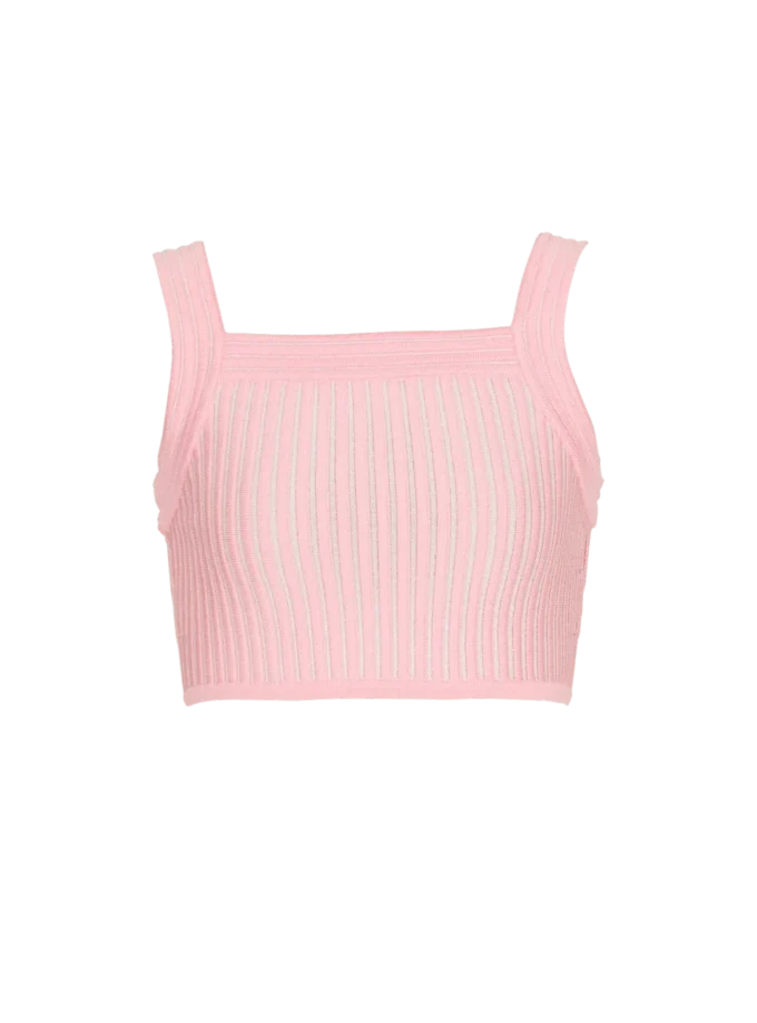Top en maille texturée Top en maille texturée