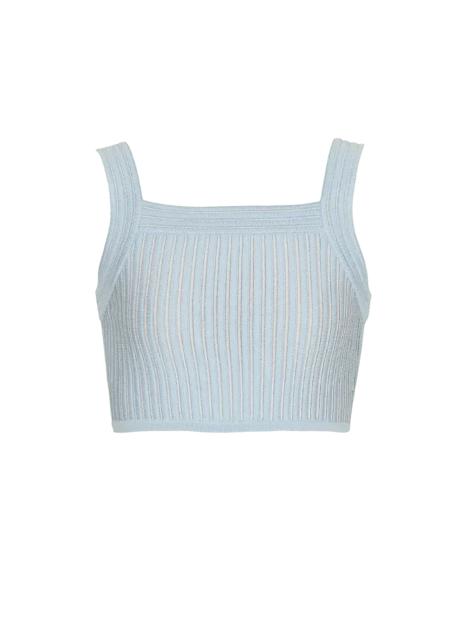 Top en maille texturée Top en maille texturée