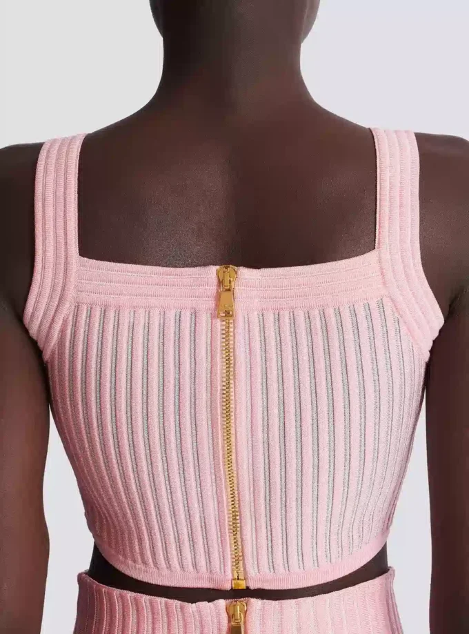 Top en maille texturée Top en maille texturée