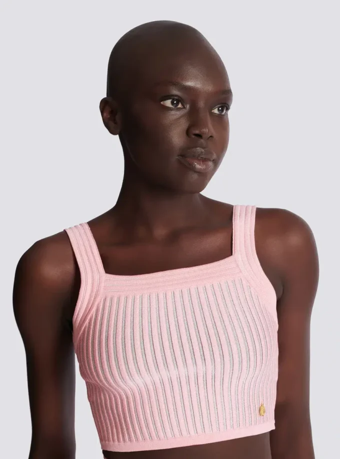 Top en maille texturée Top en maille texturée