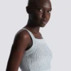 Top en maille texturée Top en maille texturée