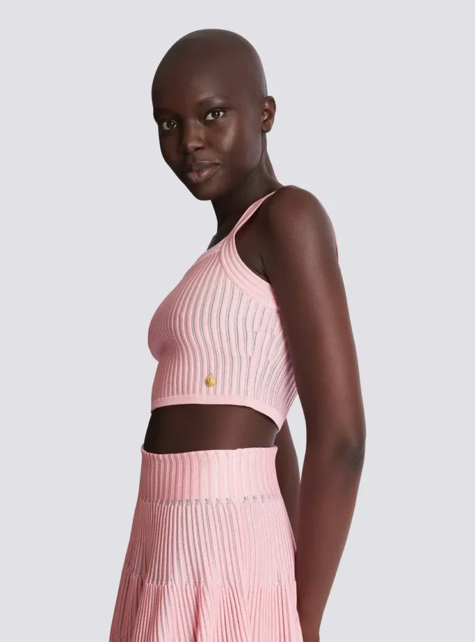Top en maille texturée Top en maille texturée