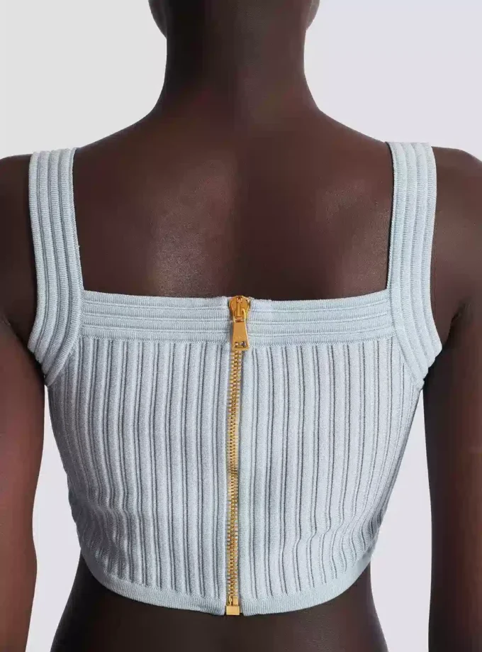 Top en maille texturée Top en maille texturée