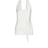 Top en satin à franges et dos nu