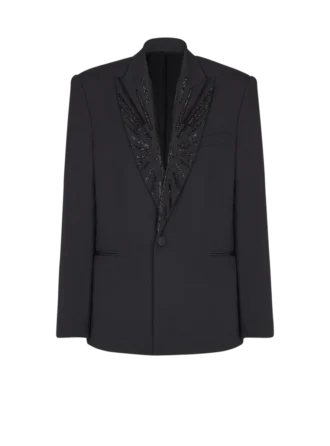 Veste 1 bouton Grain de poudre