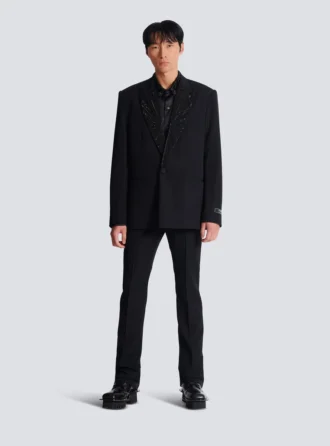 Veste 1 bouton Grain de poudre