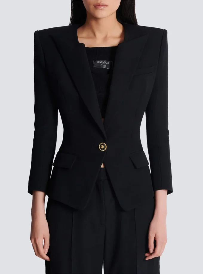 Veste 1 bouton Grain de poudre Veste 1 bouton Grain de poudre