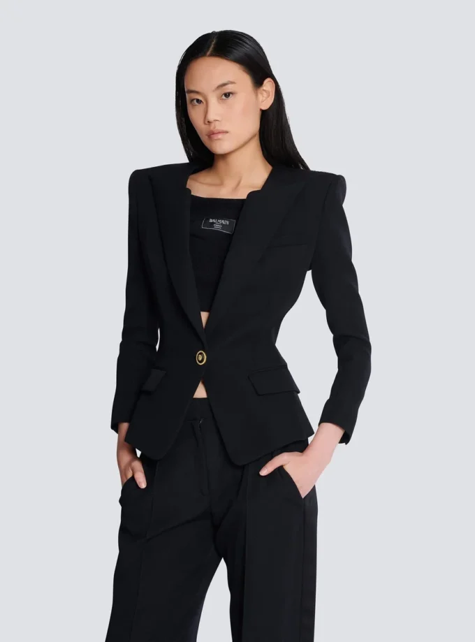 Veste 1 bouton Grain de poudre Veste 1 bouton Grain de poudre