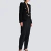 Veste 6 boutons en jacquard Veste 6 boutons en jacquard