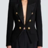 Veste 6 boutons en jacquard Veste 6 boutons en jacquard