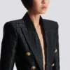 Veste 6 boutons en jacquard crocodile