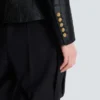 Veste 6 boutons en jacquard crocodile