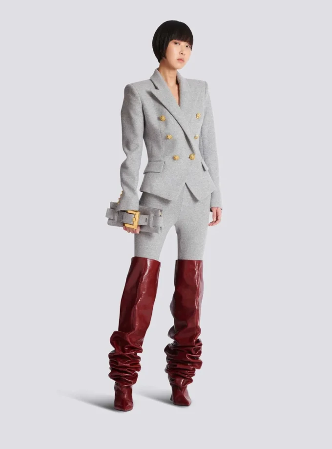 Veste 6 boutons en maille de coton Veste 6 boutons en maille de coton