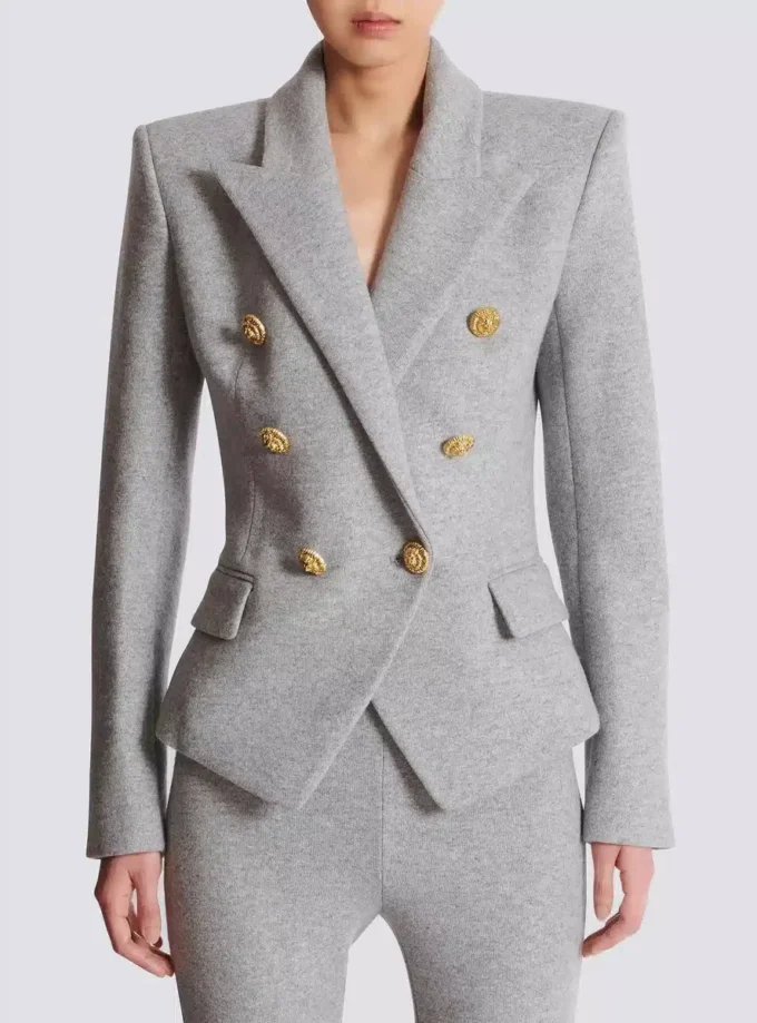 Veste 6 boutons en maille de coton Veste 6 boutons en maille de coton