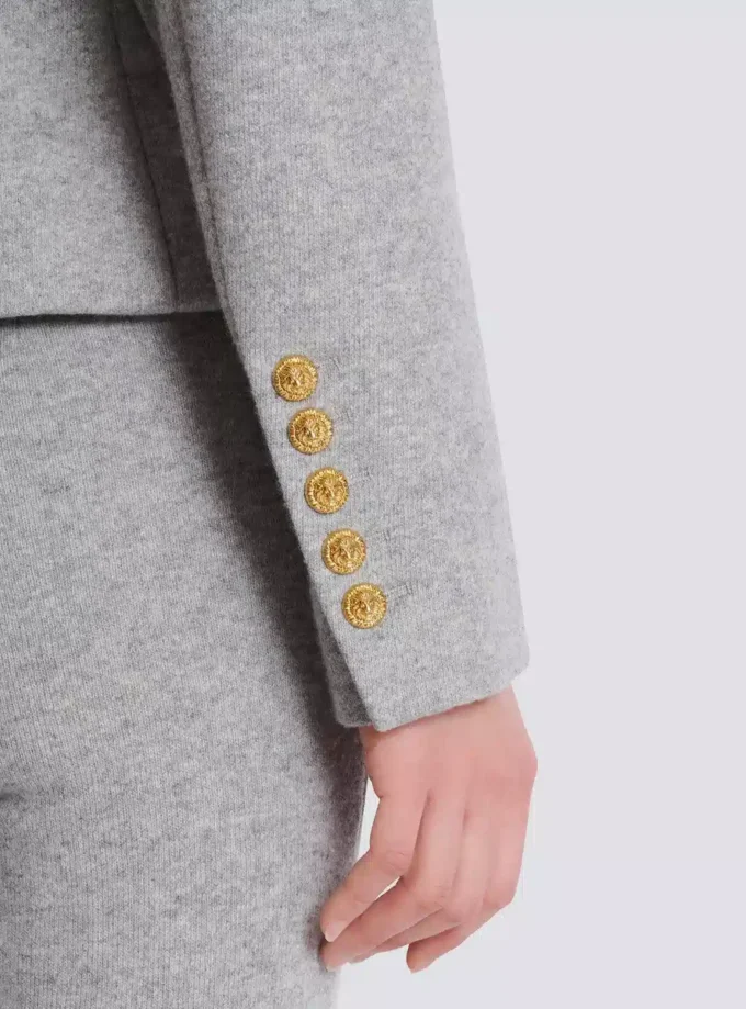 Veste 6 boutons en maille de coton Veste 6 boutons en maille de coton
