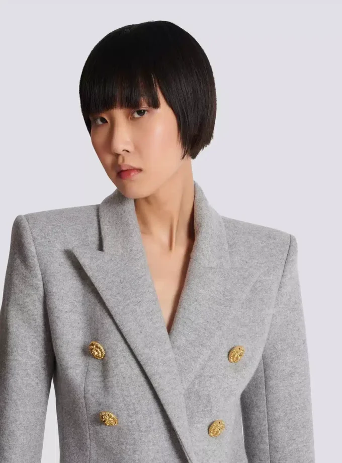 Veste 6 boutons en maille de coton Veste 6 boutons en maille de coton