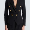 Veste ajustée 6 boutons Grain de poudre Veste ajustée 6 boutons Grain de poudre