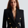 Veste ajustée 6 boutons Grain de poudre Veste ajustée 6 boutons Grain de poudre