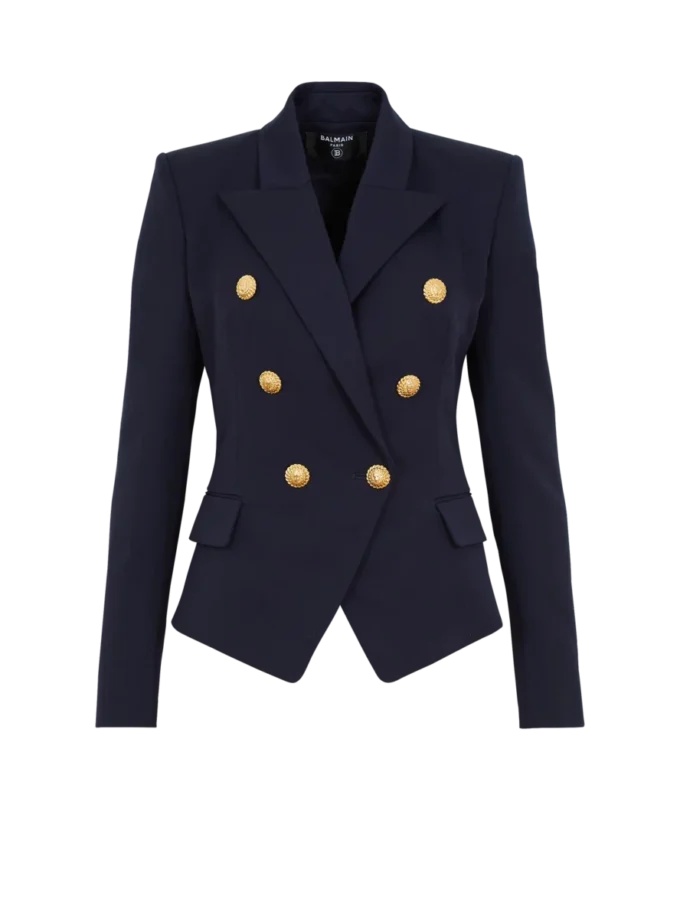 Veste ajustée en laine à 6 boutons Veste ajustée en laine à 6 boutons