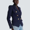 Veste ajustée en laine à 6 boutons Veste ajustée en laine à 6 boutons