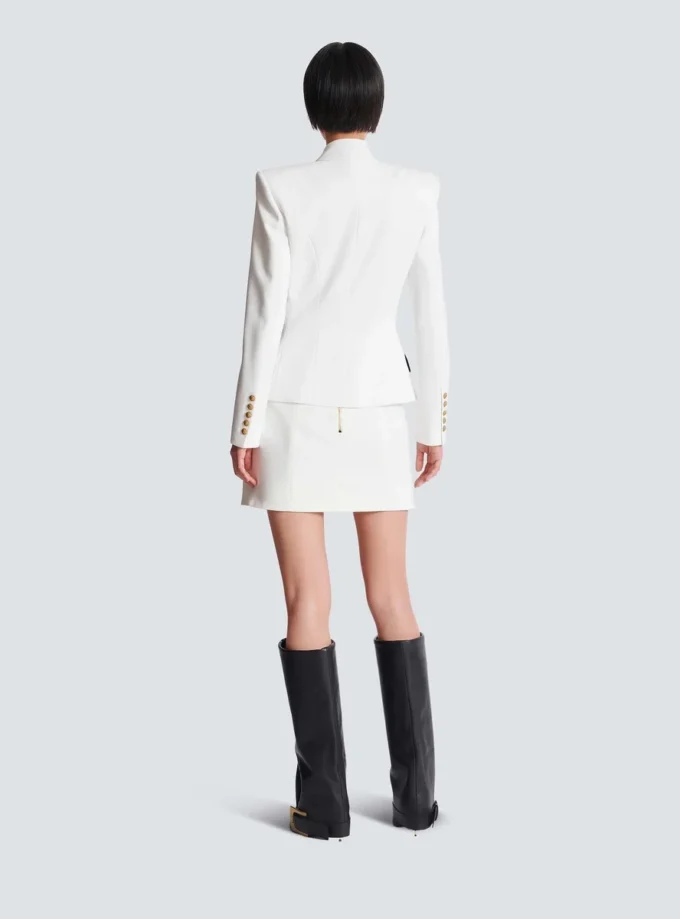 Veste bicolore à 6 boutons