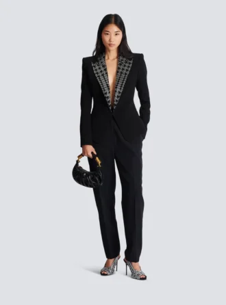 Veste brodée à 6 boutons