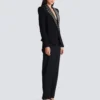 Veste brodée à 6 boutons