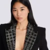 Veste brodée à 6 boutons