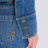 Veste courte en denim délavé Veste courte en denim délavé
