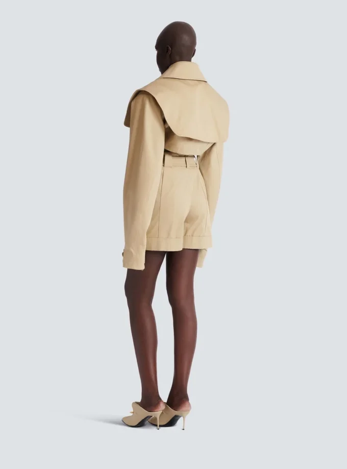 Veste courte en gabardine Veste courte en gabardine