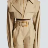 Veste courte en gabardine Veste courte en gabardine