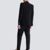 Veste en crêpe brodée