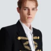Veste en crêpe brodée