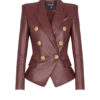 Veste en cuir d’agneau à 6 boutons Veste en cuir d’agneau à 6 boutons