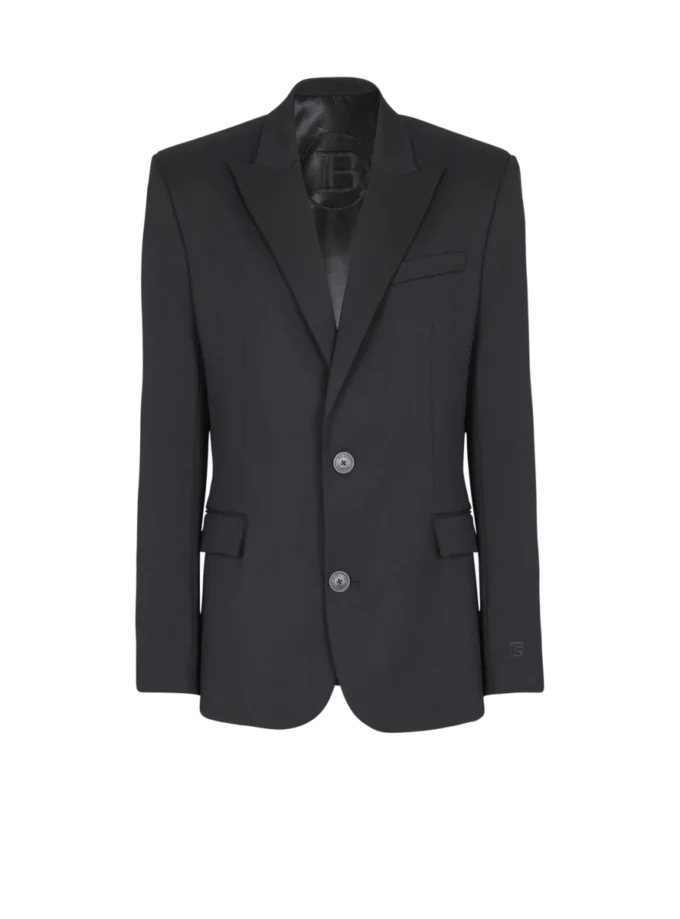 Veste en laine à 2 boutons