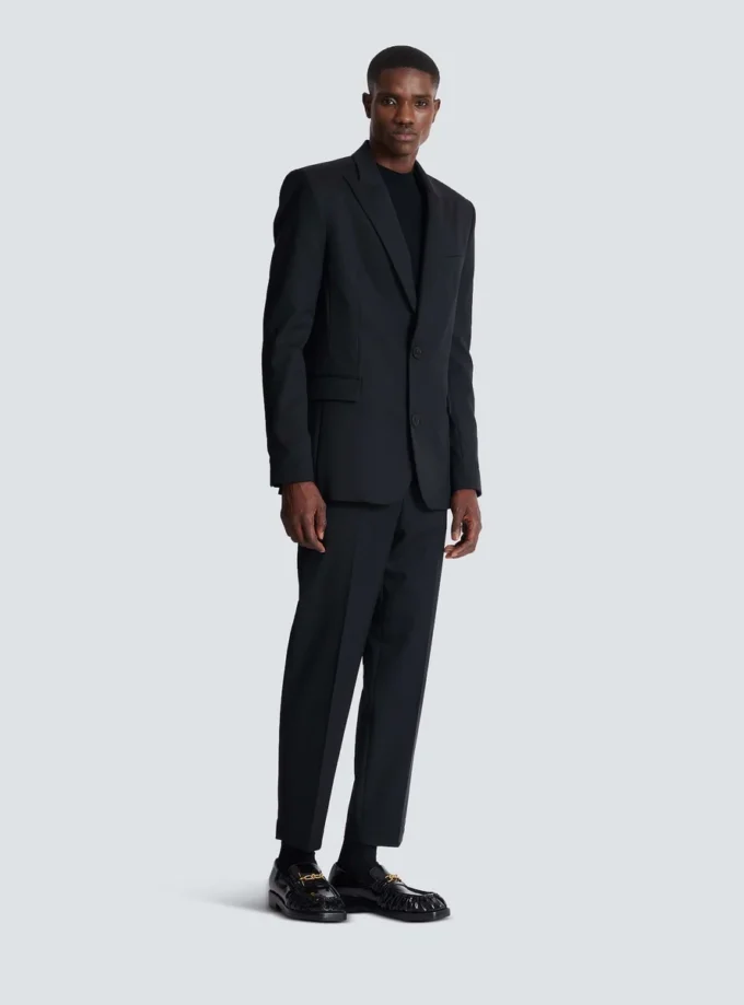Veste en laine à 2 boutons