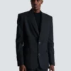 Veste en laine à 2 boutons