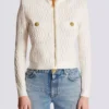 Veste en maille crocodile