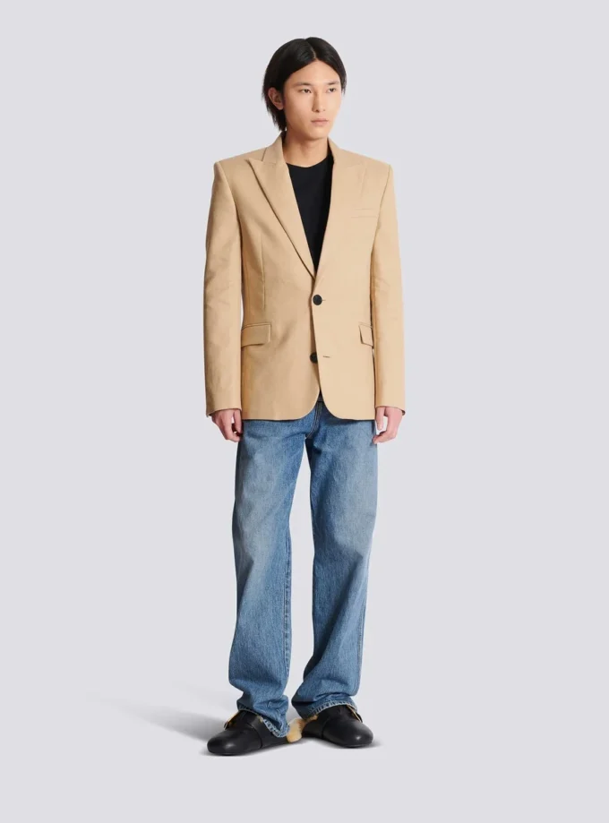 Veste en toile à 2 boutons Veste en toile à 2 boutons