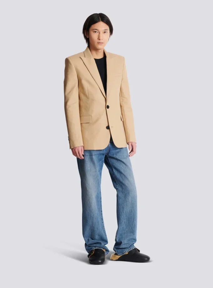 Veste en toile à 2 boutons Veste en toile à 2 boutons
