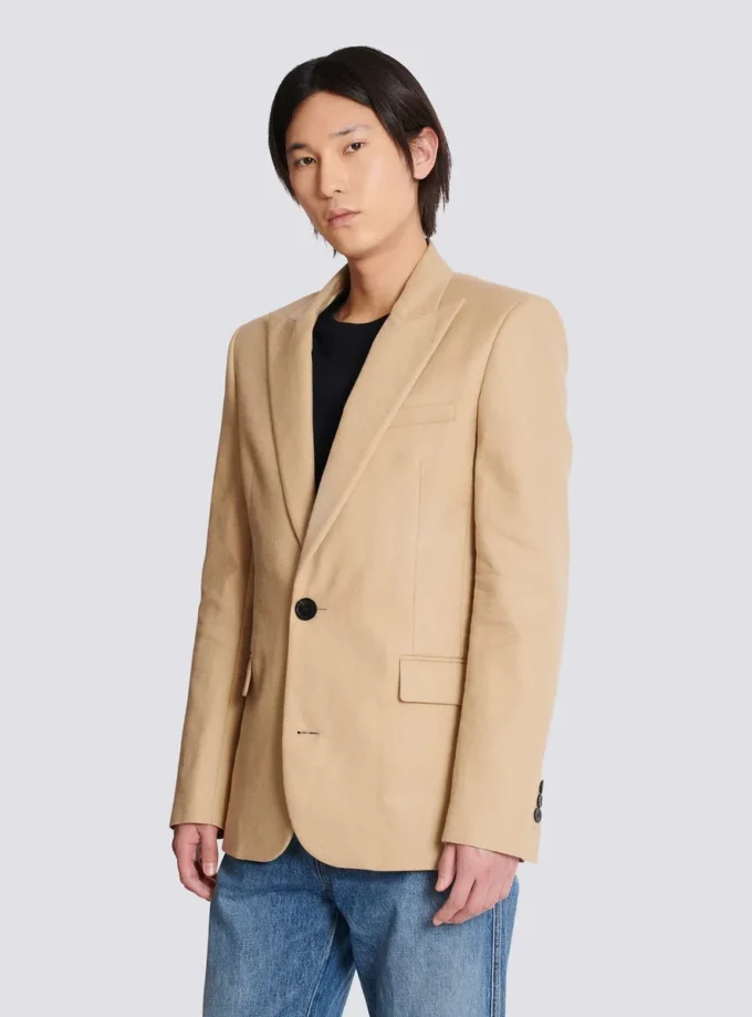 Veste en toile à 2 boutons Veste en toile à 2 boutons