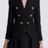Veste en tweed à 6 boutons Veste en tweed à 6 boutons