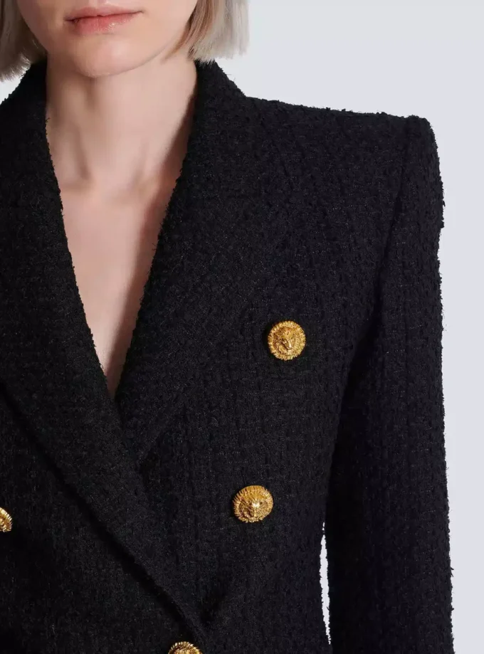 Veste en tweed à 6 boutons Veste en tweed à 6 boutons