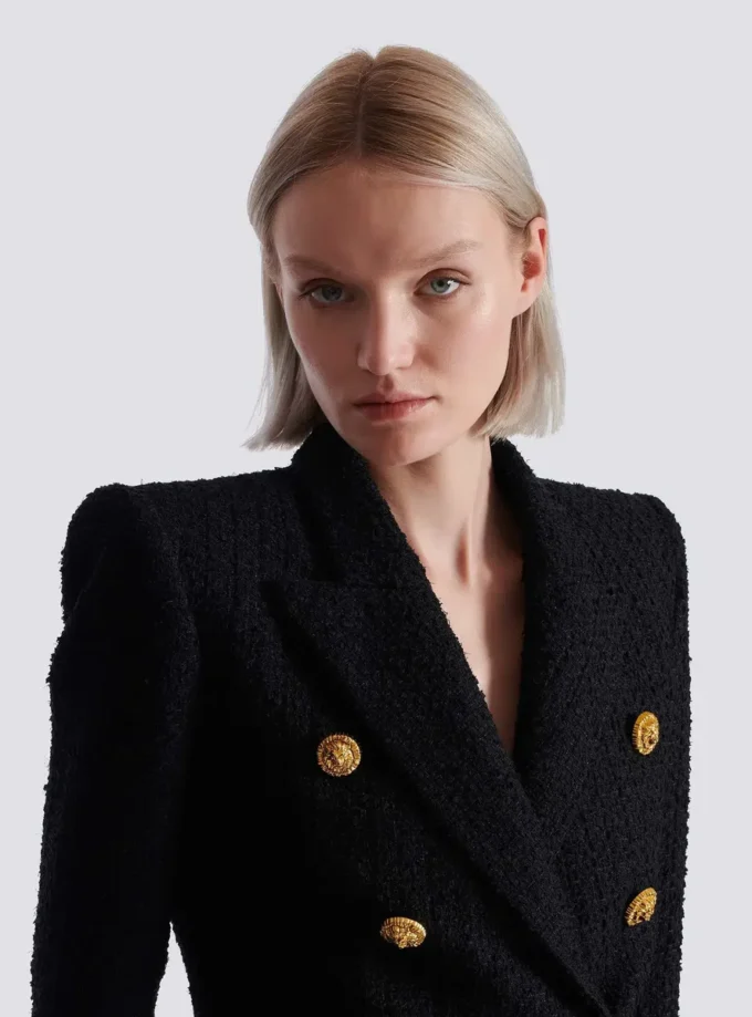Veste en tweed à 6 boutons Veste en tweed à 6 boutons