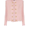 Veste en tweed à paillettes bord à bord Veste en tweed à paillettes bord à bord