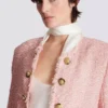 Veste en tweed à paillettes bord à bord Veste en tweed à paillettes bord à bord