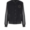 Veste en tweed universitaire et simili cuir Veste en tweed universitaire et simili cuir
