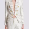 Veste à fines rayures et 6 boutons Veste à fines rayures et 6 boutons